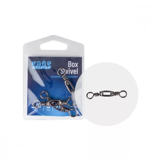 KOOS BRASS BOX SWIVEL EKSTRA SOMOVNA VRTENKA 5/0 2 KOSI/PAKET - Vrtljiva sponka