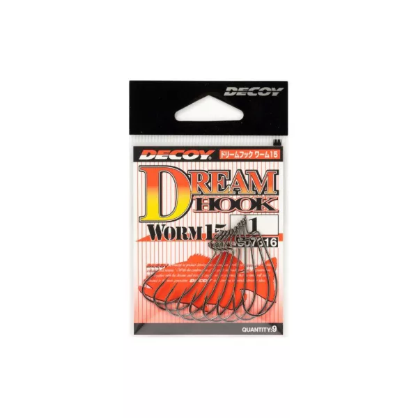 Decoy Worm 15 Dream Hook 1 Offset Horog 9db