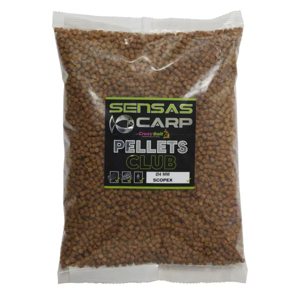 Sensas Scopex Club Pellets Krmni peleti 4mm 10kg