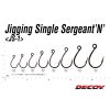 Decoy JS-1 Jigging Single Seargent N #2/0 Füles Szakállas Egyágú Ragadozóhalas Horog 7db