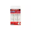 Decoy T-S21 Belly Hook #1/0 Füles Szakállas Háromágú Horog 4db