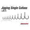 Decoy JS-2 Jigging Single Cutlass N #6/0 Füles Szakállas Egyágú Ragadozóhalas Horog 5db