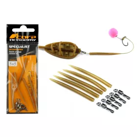 Carp Academy Hitra sponka s silikonsko cevko XL 5+5db