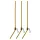 Nevis Cev proti zapletanju 15cm Rjava 3kos