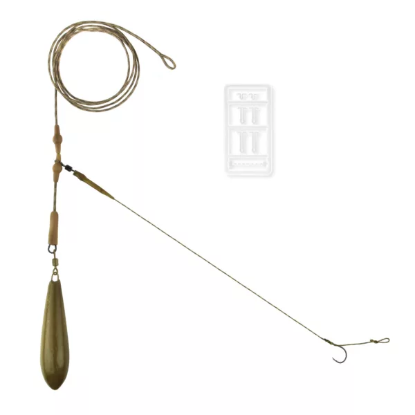 Carp Academy Kompletna helikopterska predvrvica na vrvici z vstavkom iz svinca, velikost 6, 70 g
