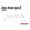 Decoy Area Type II AH-2 Mat Black #8 Barbless Füles Szakáll Nélküli Egyágú Ragadozóhalas Horog 8db