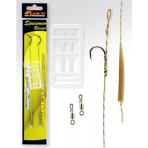 Carp Academy Basic Special Rig Črna 2 2kos/pak Boili trnek z zanko in zalustjo