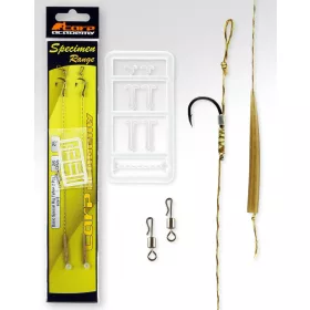   Carp Academy Osnovna Special Rig Teflon Črna 8 2 kosa/paket Ušesni z bodico pleteni predvezani trnek