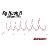 Decoy Worm 17R KG 1 Blood Red Offset Horog 7db