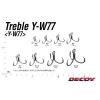 Decoy Y-W77 Extra Wide Gap #6 Füles Szakállas Háromágú Horog 6db