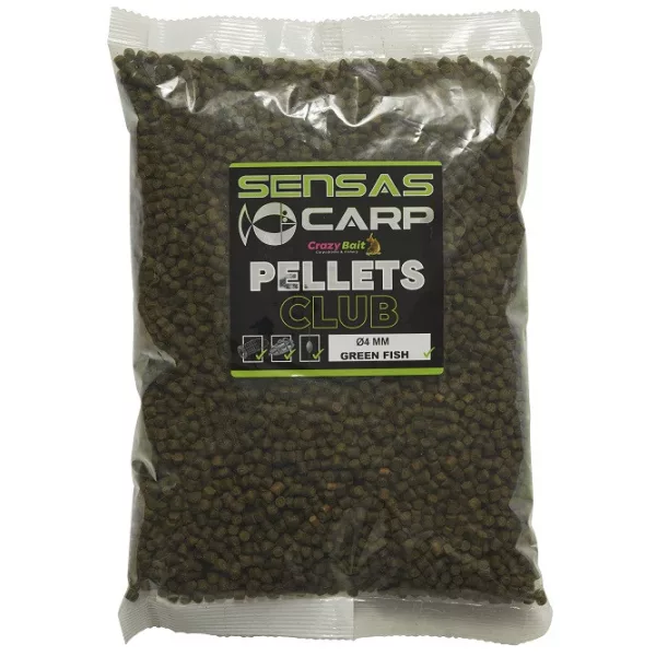 Sensas Green Fish Club Peleti 4mm Krmni Peleti 1kg