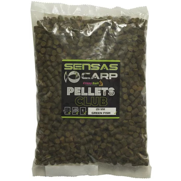 Sensas Green Fish Club Peleti 8mm Krmni Peleti 1kg