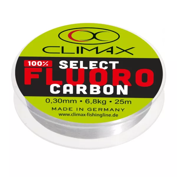 Climax Select Fluorocarbon 25m 0,24mm 4,7kg Fluorocarbon Előkezsinór