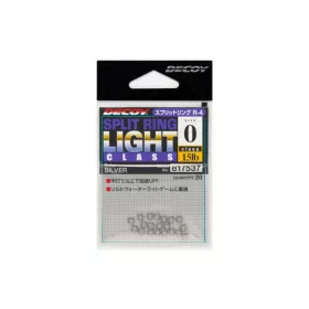   Decoy R-4 Light Class Silver 1 20lb Split Ring Kulcskarika 20db