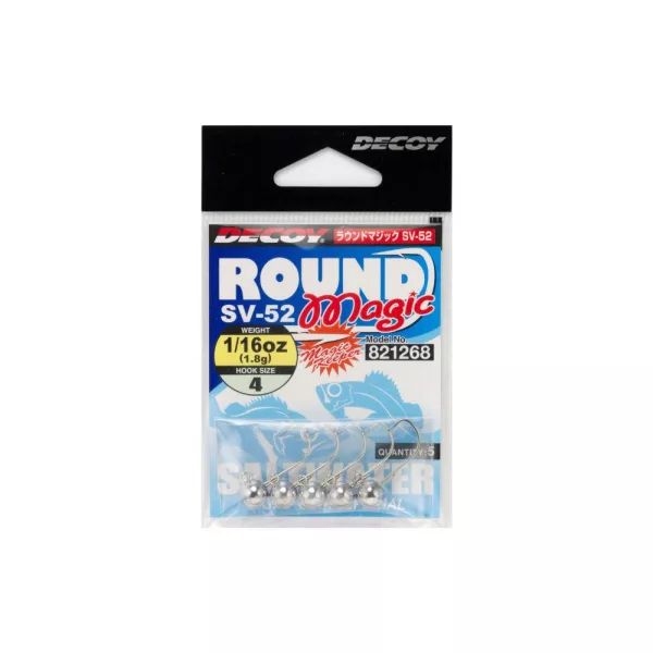 Decoy SV-52 Round Magic #6 2,5gr Jig Fej 5db