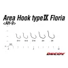 Decoy Area Type IX AH-9 Floria #12 Barbless Füles Szakáll Nélküli Egyágú Ragadozóhalas Horog 12db