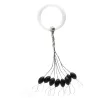 Nevis Gumastoper Črn M 5x2,5mm 8 kos