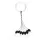 Nevis Gumastoper Črn M 5x2,5mm 8 kos