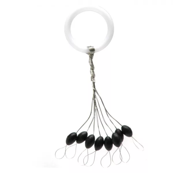 Nevis Gumastoper Črn M 5x2,5mm 8 kos