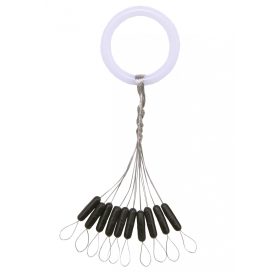 Nevis Gumastoper Črn L 7x2,2mm 10 kos