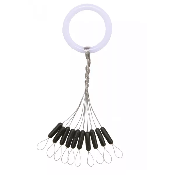 Nevis Gumastoper Črn L 7x2,2mm 10 kos