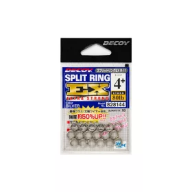 Decoy R-11 Ex Silver 5+ 100lb Split Ring Kulcskarika 18db