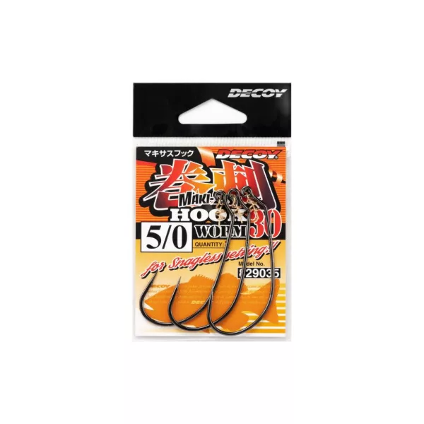 Decoy Worm 30 Makisasu 6 Offset Horog 6db