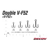 Decoy V-F52 #8 Füles Szakállas Kétágú Horog 5db