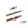 Delphin THE END Set svinčenih montaž HEAVY SWIVEL / 5 kosov