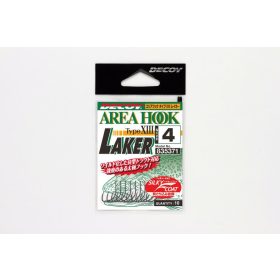   Decoy Area Type XIII Laker #10 Barbless Füles Szakáll Nélküli Egyágú Ragadozóhalas Horog 10db