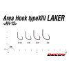 Decoy Area Type XIII Laker #6 Barbless Füles Szakáll Nélküli Egyágú Ragadozóhalas Horog 10db