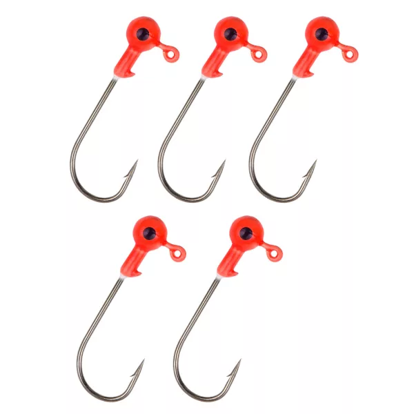 Nevis glava za gumijasto vabo, rdeča 3/0 3g 5kos/pak Jig glava