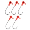 Nevis glava za gumijasto vabo, rdeča 4/0 3g 5kos/pak Jig glava
