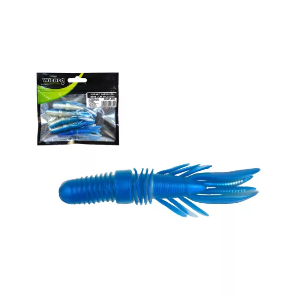 Wizard Bass Grub Blue 7cm Umetna ličinka 5kom