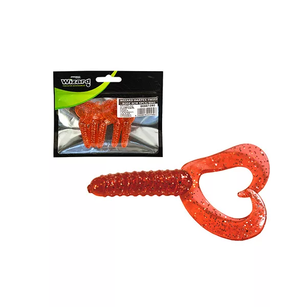 Wizard Harpex Twist Double Roza 6cm Twister 5kos