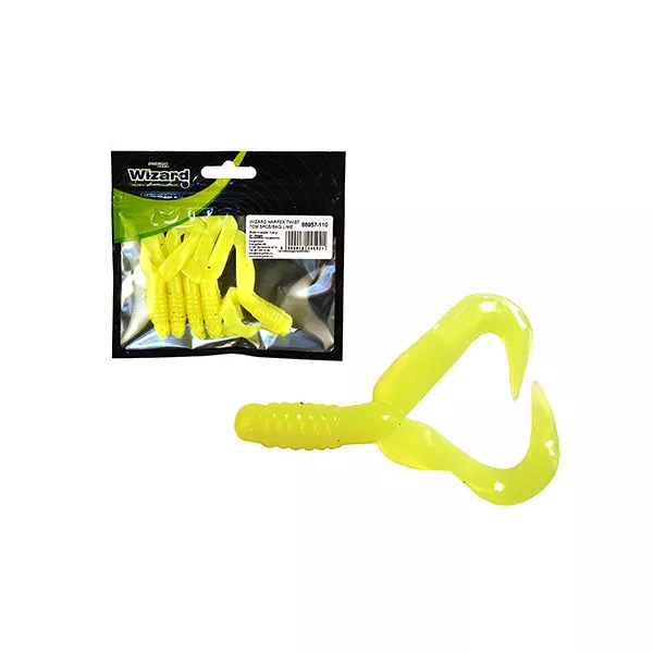 Wizard Harpex Twist Double Lime 7cm Twister 5db