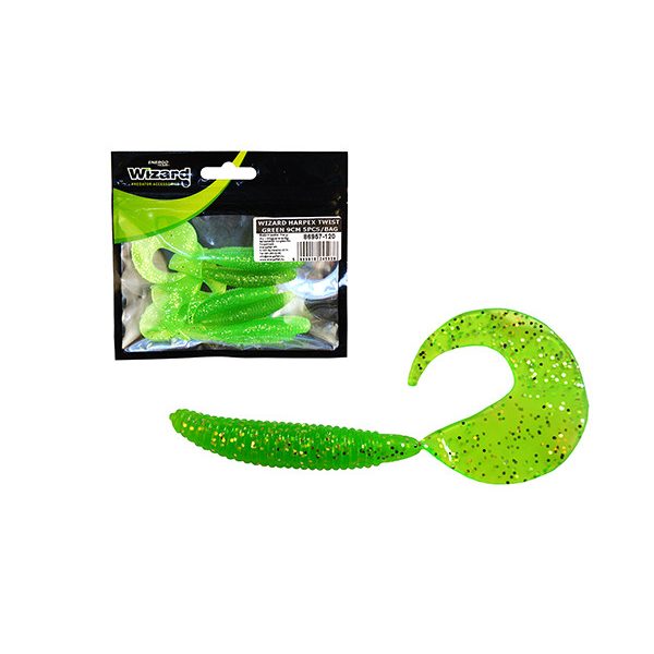 Wizard Harpex Twist Evo Green 9cm Twister 5db