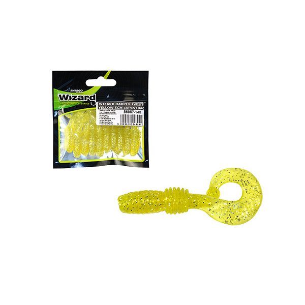 Wizard Harpex Twist Extra Yellow 5cm Twister 10db