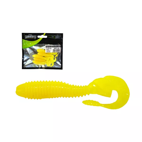 Wizard Harpex Twist Grub Pro Yellow 7cm Twister 5db