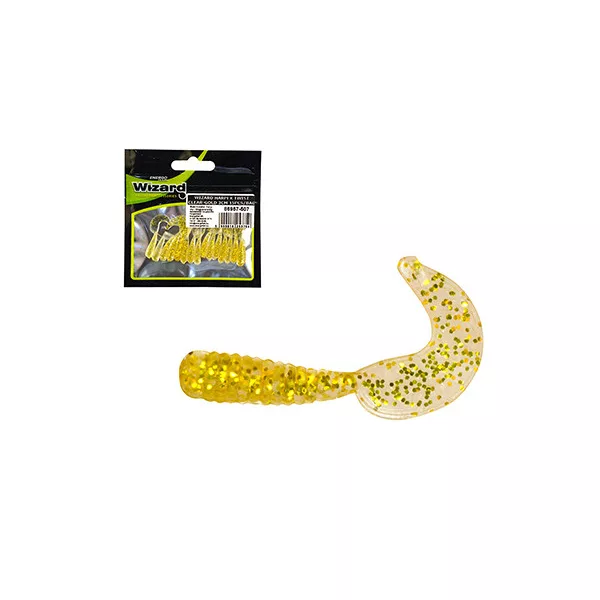 Wizard Harpex Twist Clear-Gold 3cm Vaba 15 kos