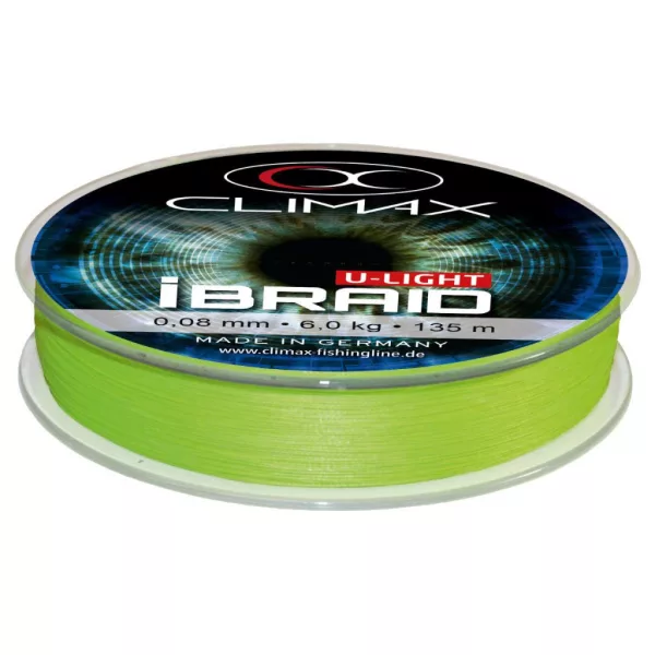 Climax iBraid U-Light Chartreuse 135m 0,06mm 4,5kg Fonott Főzsinór