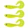 Nevis Twister Shad Vantage 9cm 6,56gr 3kos/pak /rumene-bleščice/ Plastična vaba