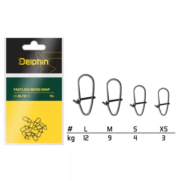 Delphin Fastlock micro zapenjalo /10kos S/4kg