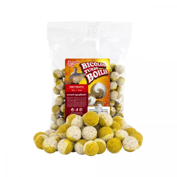 Benzar Turbo Bicolor Boilie Med-Ananas 250G 20Mm