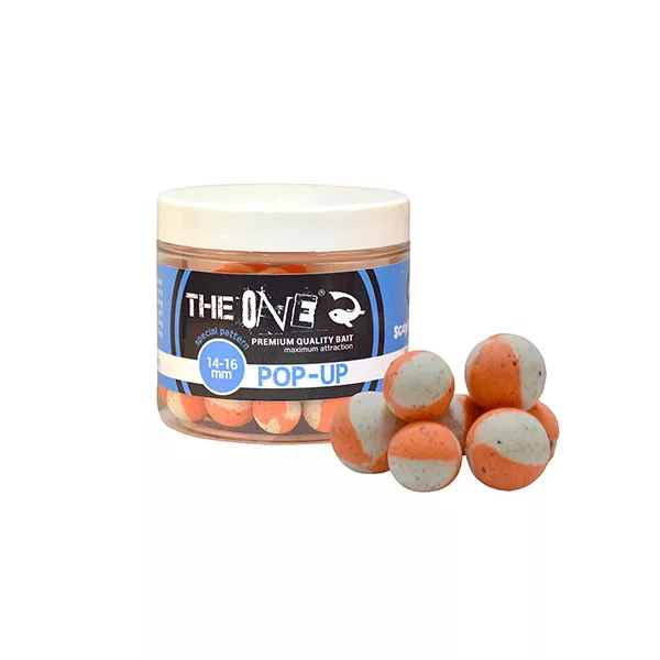 The One Pop Up Scopex-Squid Oranžna-Bela 14-16mm Pop Up 60gr