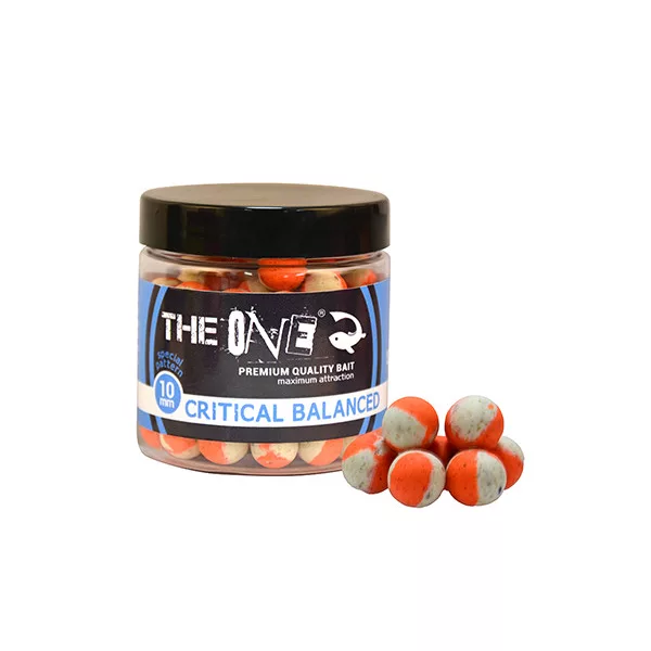 The One Critical Balanced Hookbait Scopex-Squid 10mm Oranžna-Bela Razbremenjena Vaba za Trnek 50gr
