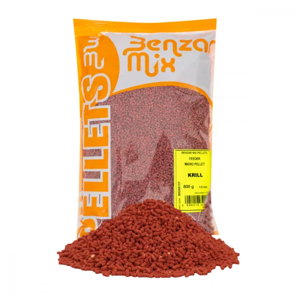 Benzar Mix Mikropelet krmna mešanica za feeder 800gr Kril 1.5mm