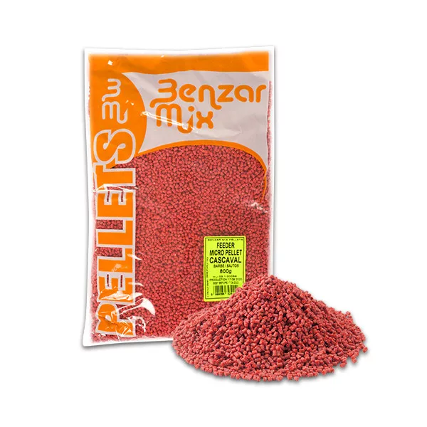 BENZAR MIX MIKROPELLET FEEDER 800G ČRNI HALIBUT 3.5MM