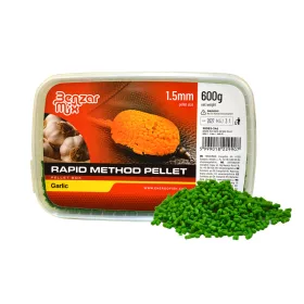  Benzár Mix Rapid Method Pelet 1,5mm Česen Škatla peletov 600gr