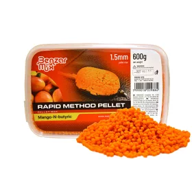   Benzár Mix Rapid Method Pellet 1,5mm Mango-Butirična kislina Pellet Box 600gr